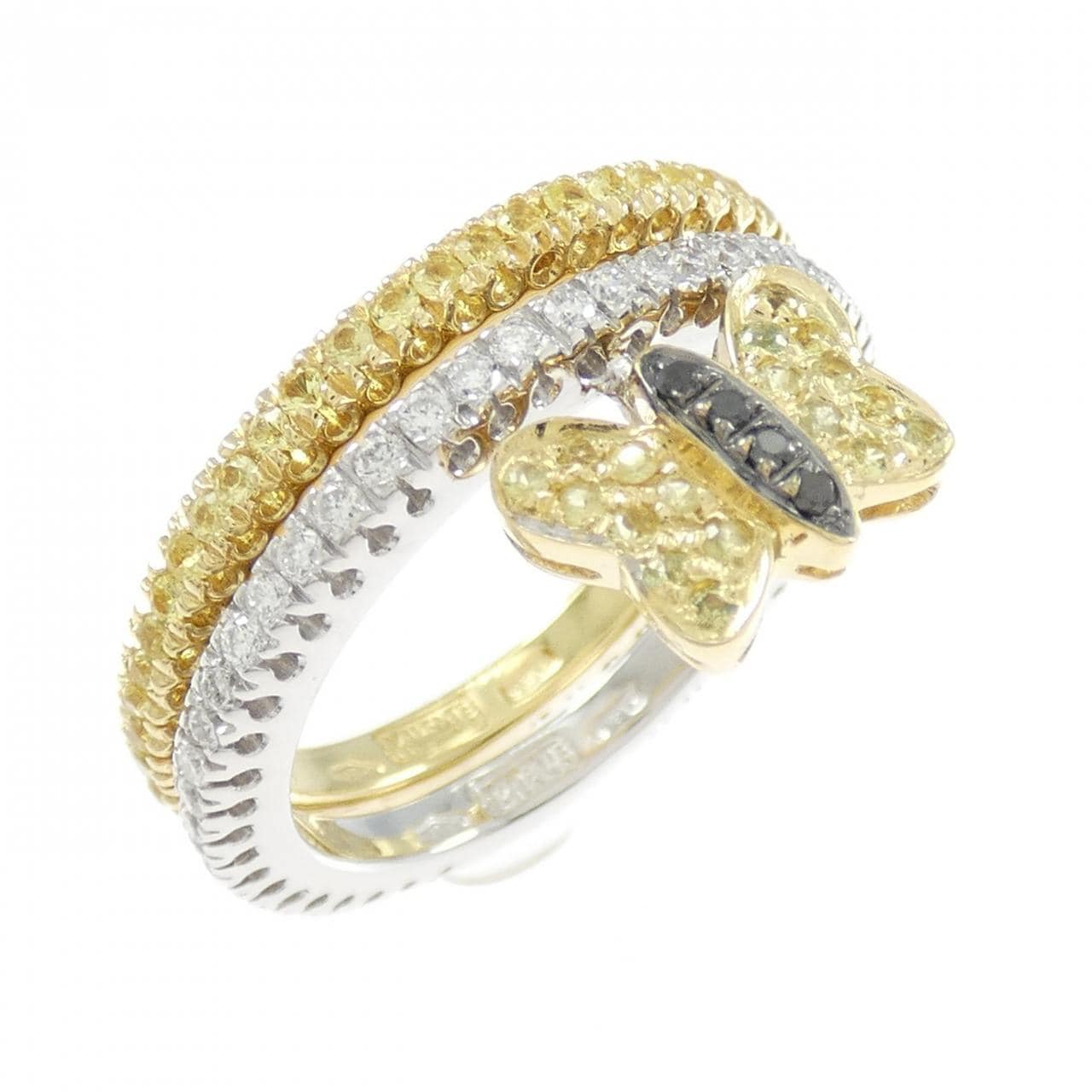 ヴァレンテミラノ バタフライ サファイヤ リング 0.49CT