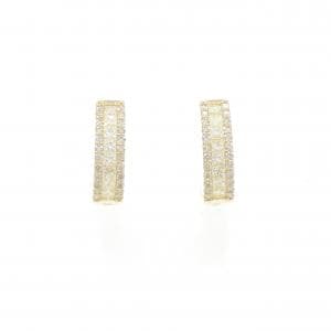 【新品】K18YG ダイヤモンド ピアス 0.90CT