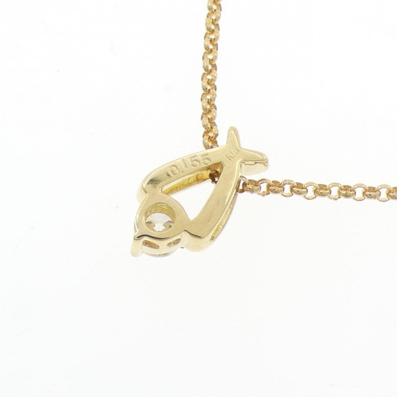 K18YG ダイヤモンド ネックレス 0.155CT