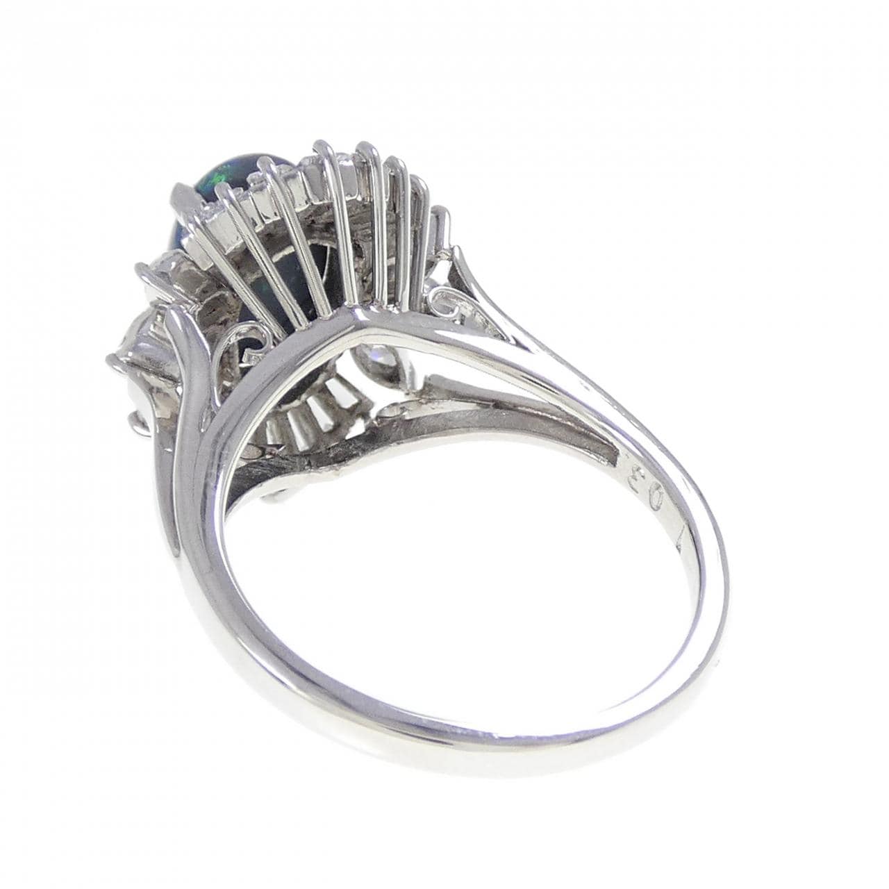 PT900 ブラックオパール リング 1.99CT