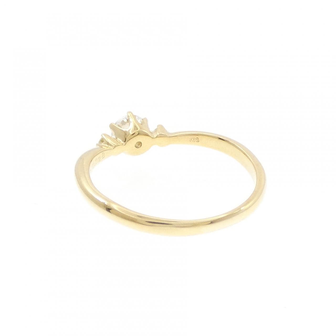 K18YG ダイヤモンド リング 0.256CT D SI1 EXT