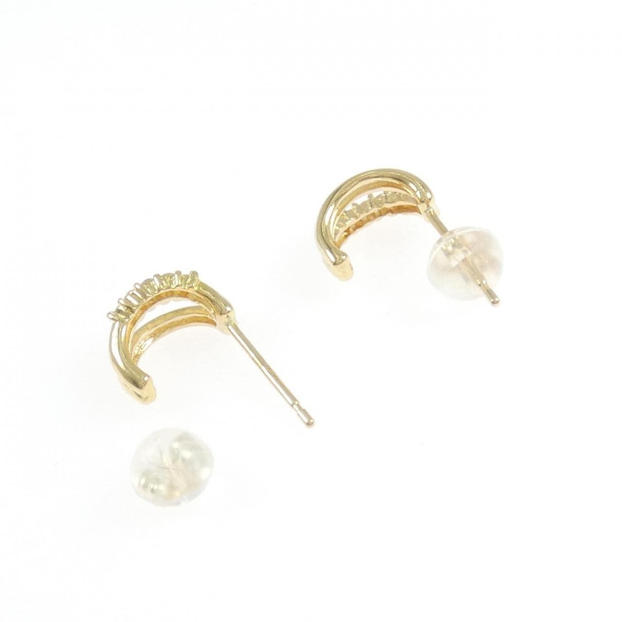 K18YG ダイヤモンド ピアス