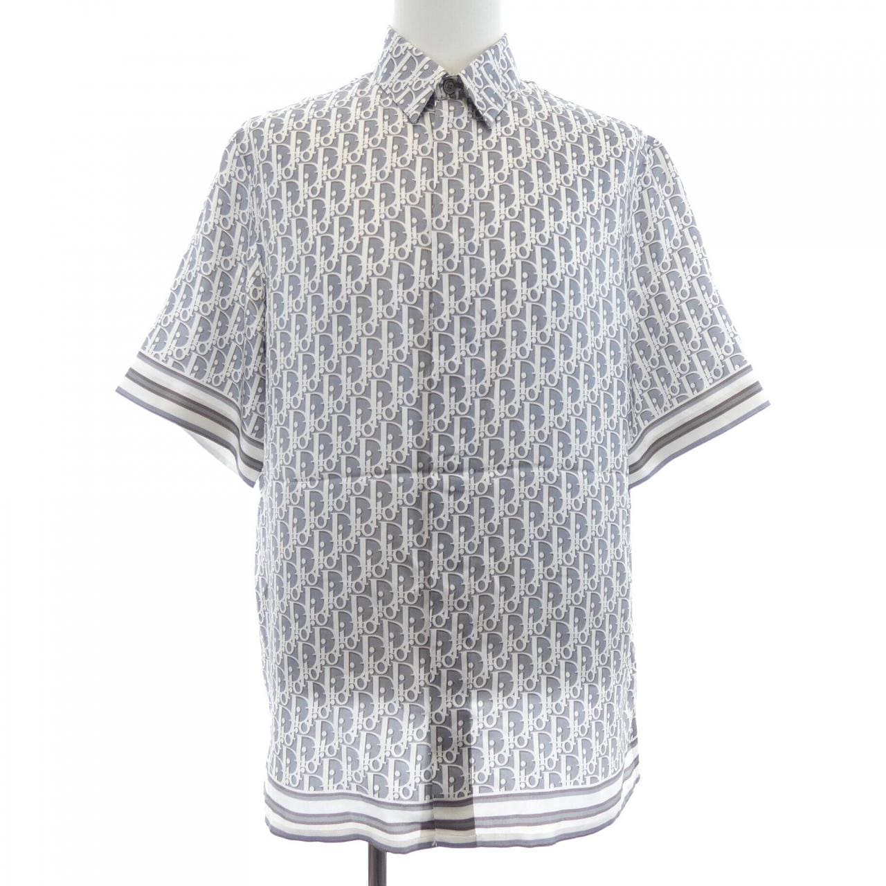 ディオール DIOR ディオールオブリークオーガニックシルクツイル　OBLIQUE 193C545A4751 S／Sシャツ