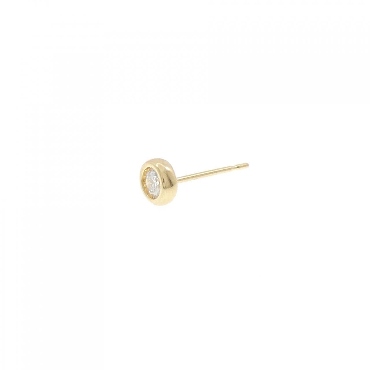 K18YG ダイヤモンド ピアス 0.10CT 片耳