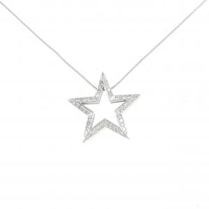K18WG スター ダイヤモンド ネックレス 0.31CT