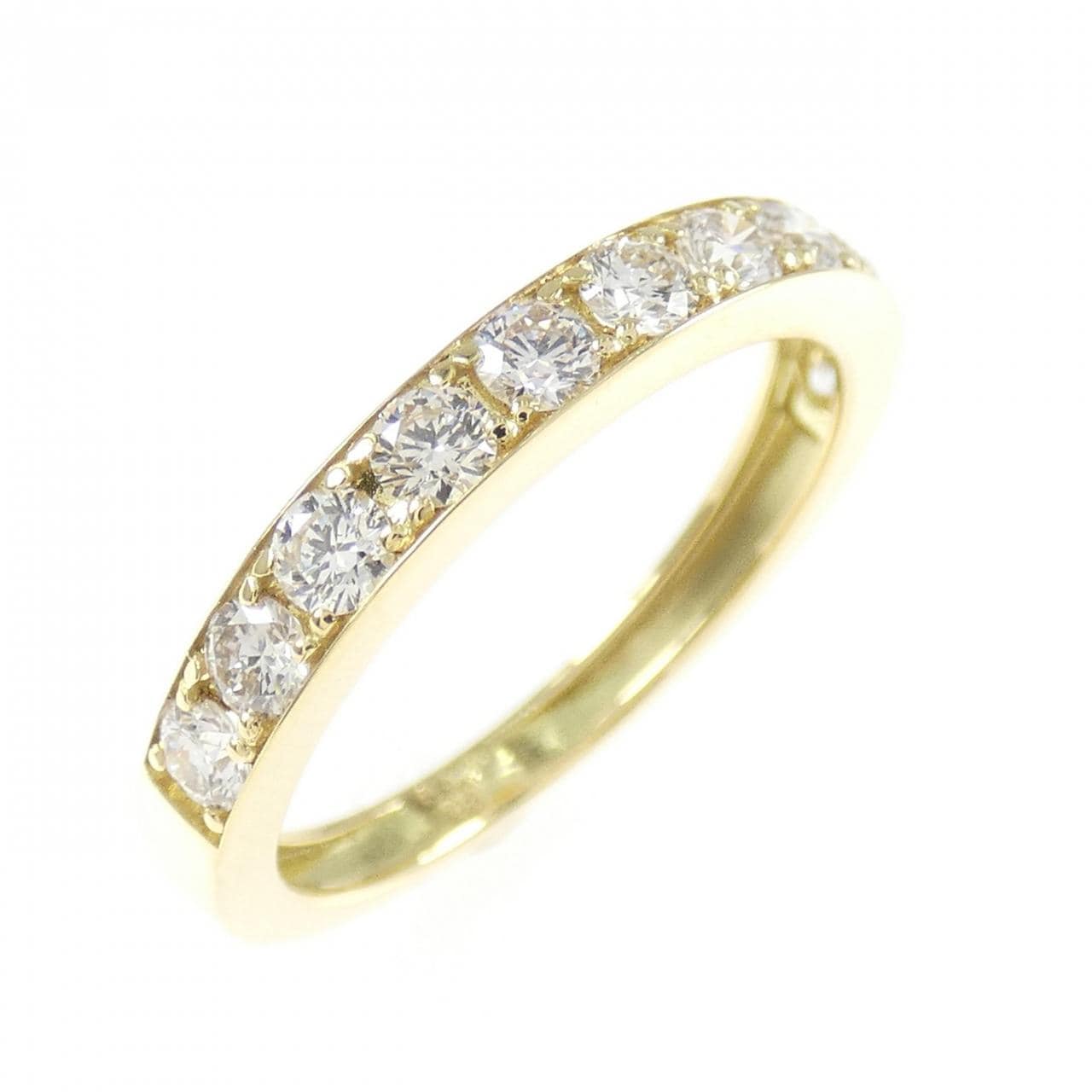 K18YG ハーフエタニティ ダイヤモンド リング 0.50CT