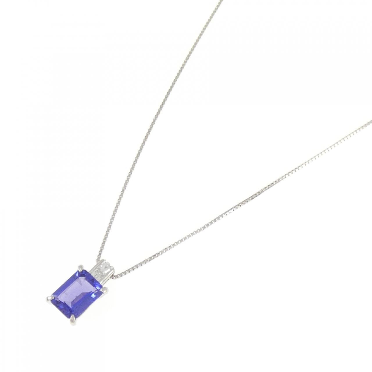 PT900/PT850 タンザナイト ネックレス 1.40CT