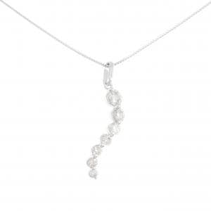 K18WG ダイヤモンド ネックレス 1.00CT