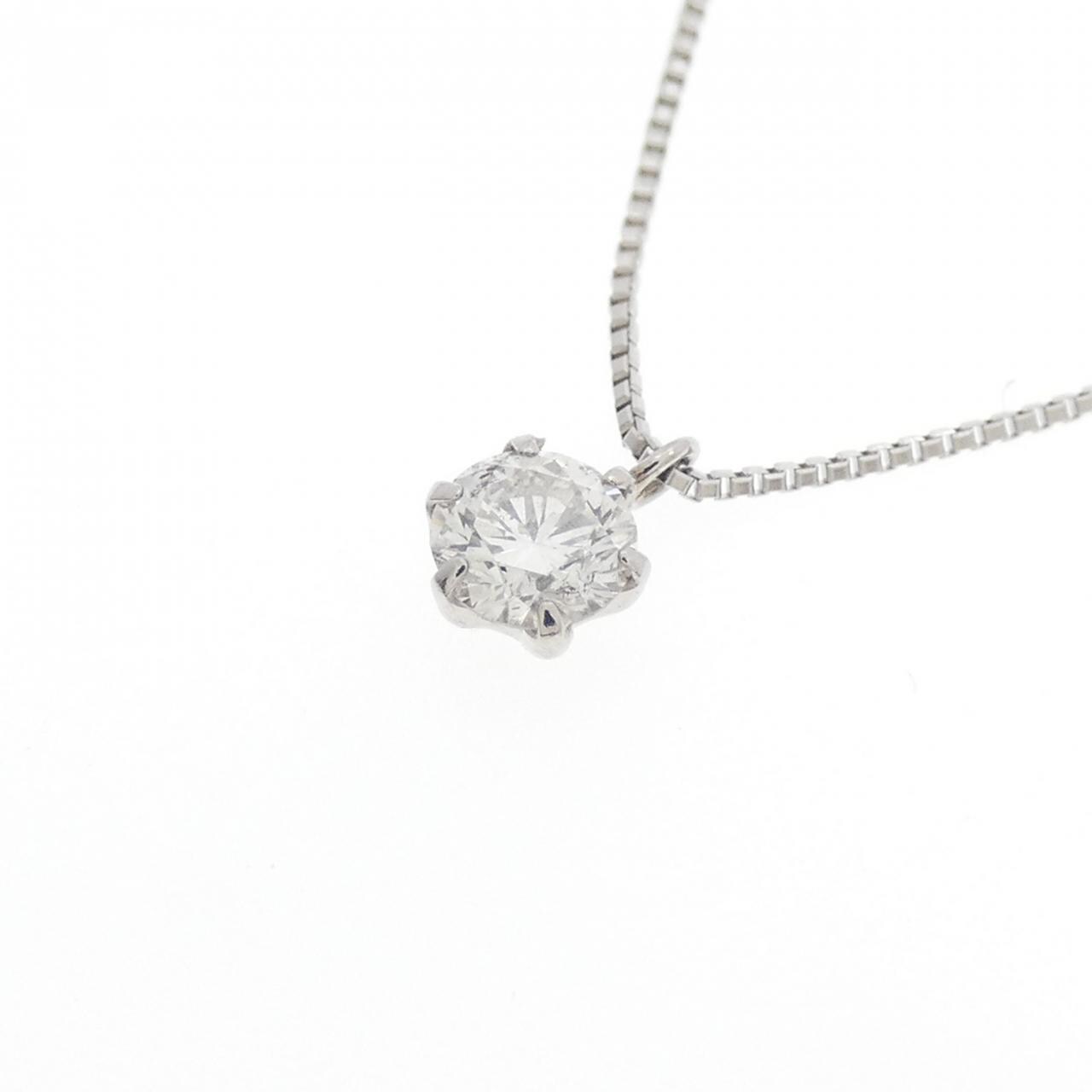PT900/PT850 ソリティア ダイヤモンド ネックレス 0.225CT