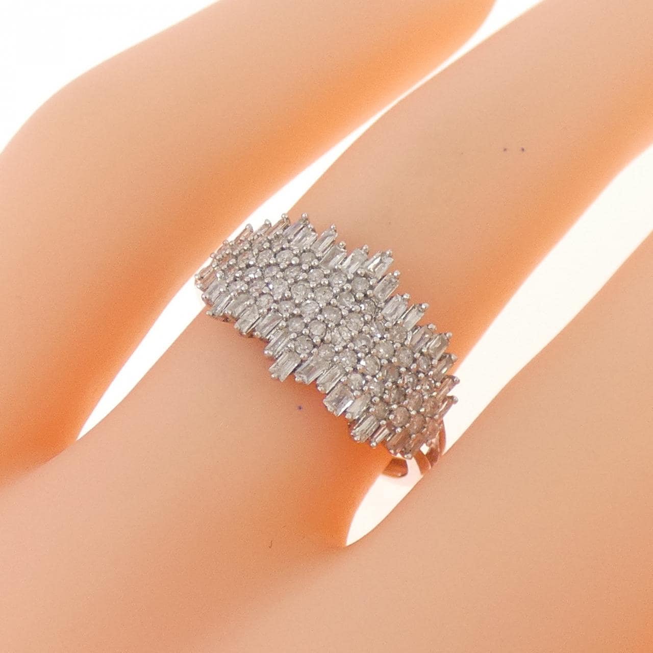 K18WG ダイヤモンド リング 0.50CT
