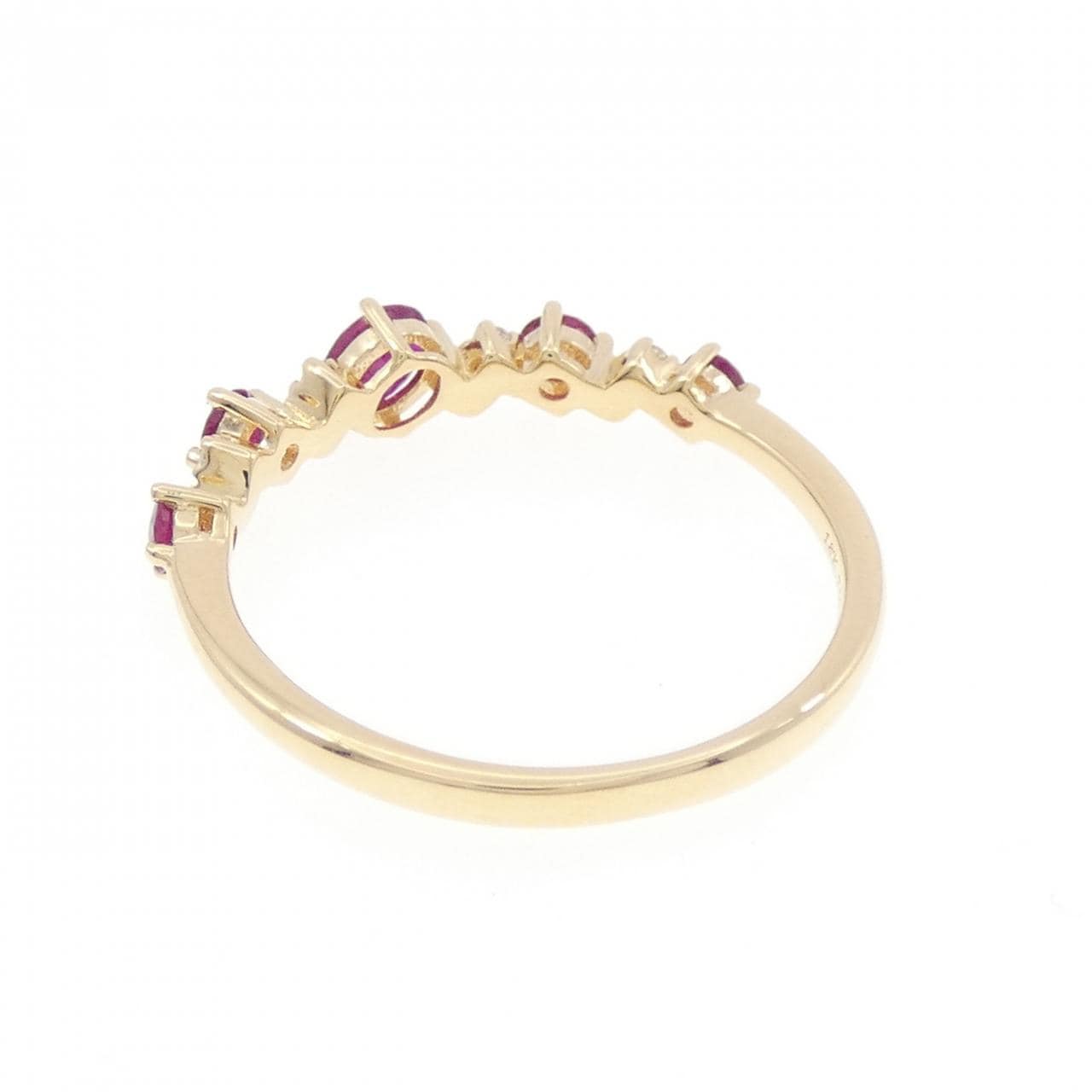 750YG ルビー リング 0.47CT