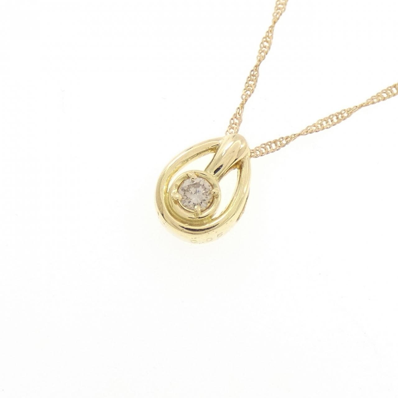 K18YG ダイヤモンド ネックレス 0.05CT
