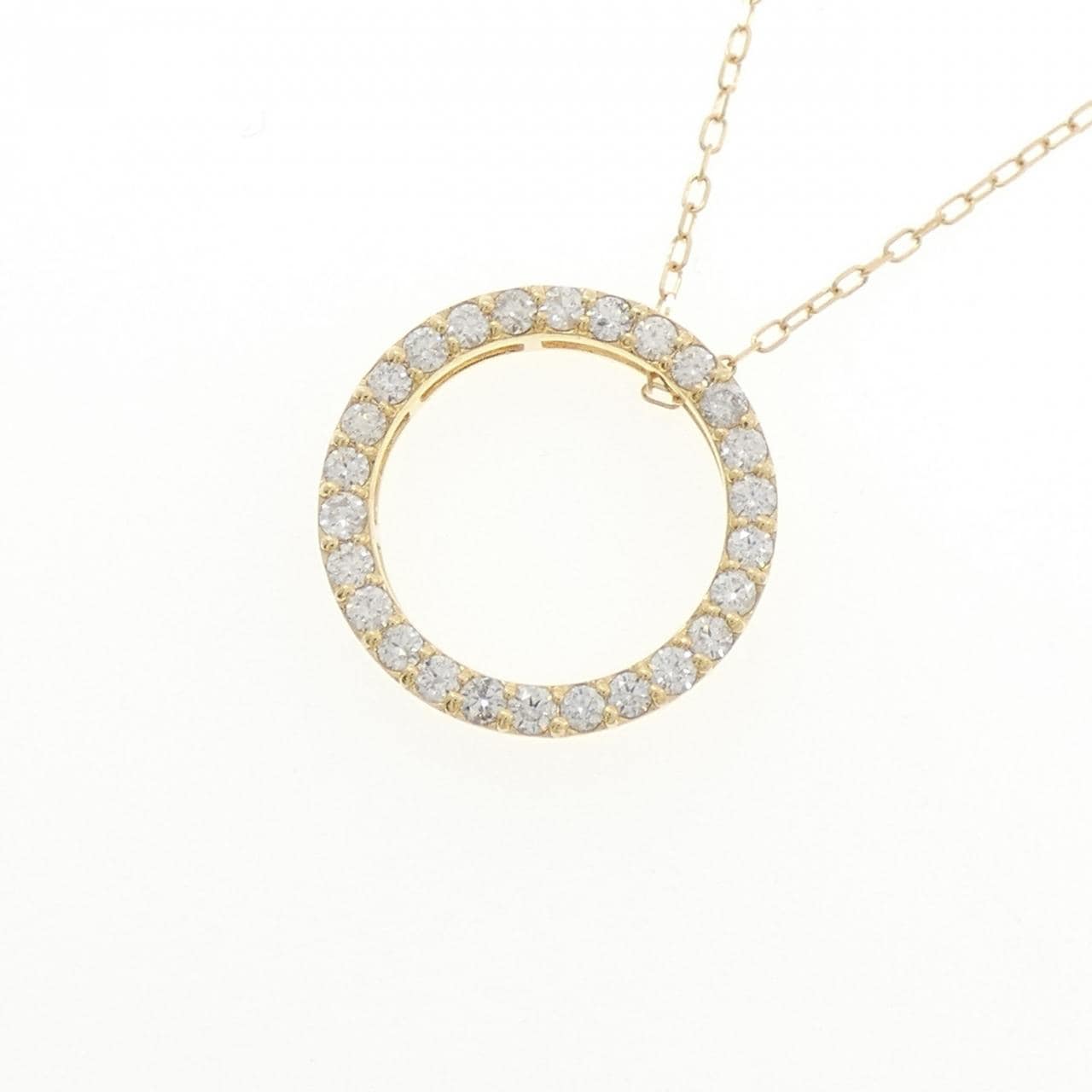 K18YG ダイヤモンド ネックレス 0.45CT