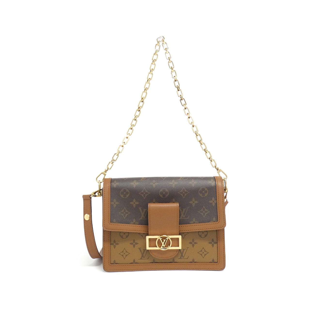 LOUIS VUITTON Monogram Reverse Dauphine MM M44391 肩背包