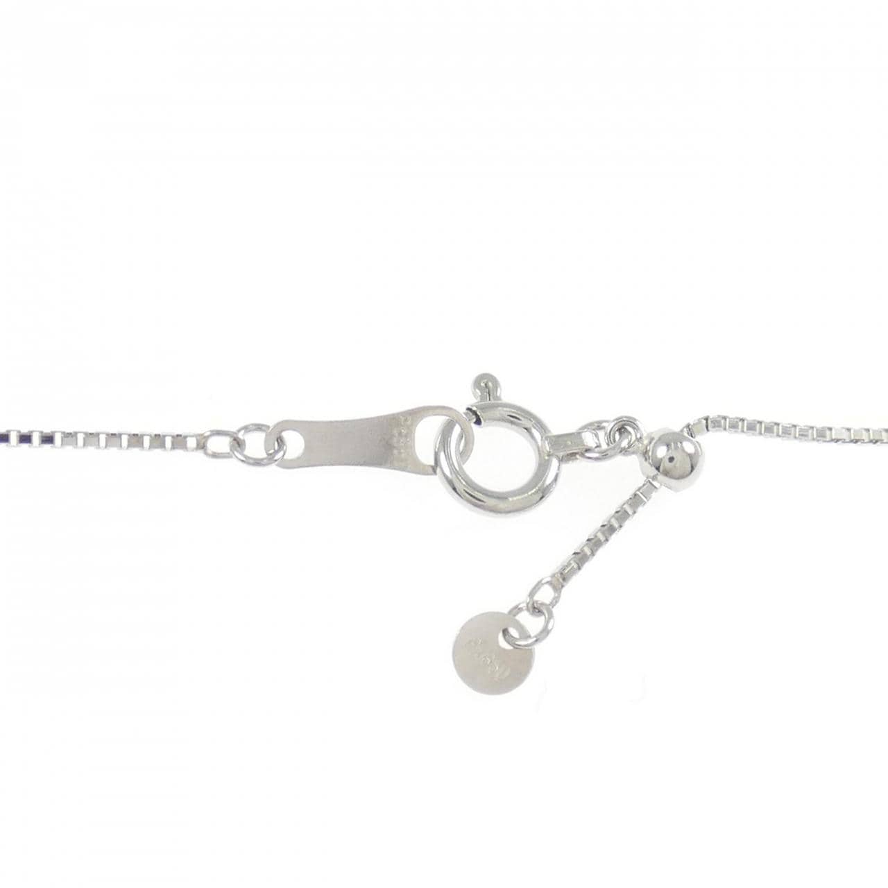 PT900/PT850 フラワー タンザナイト ネックレス 4.13CT