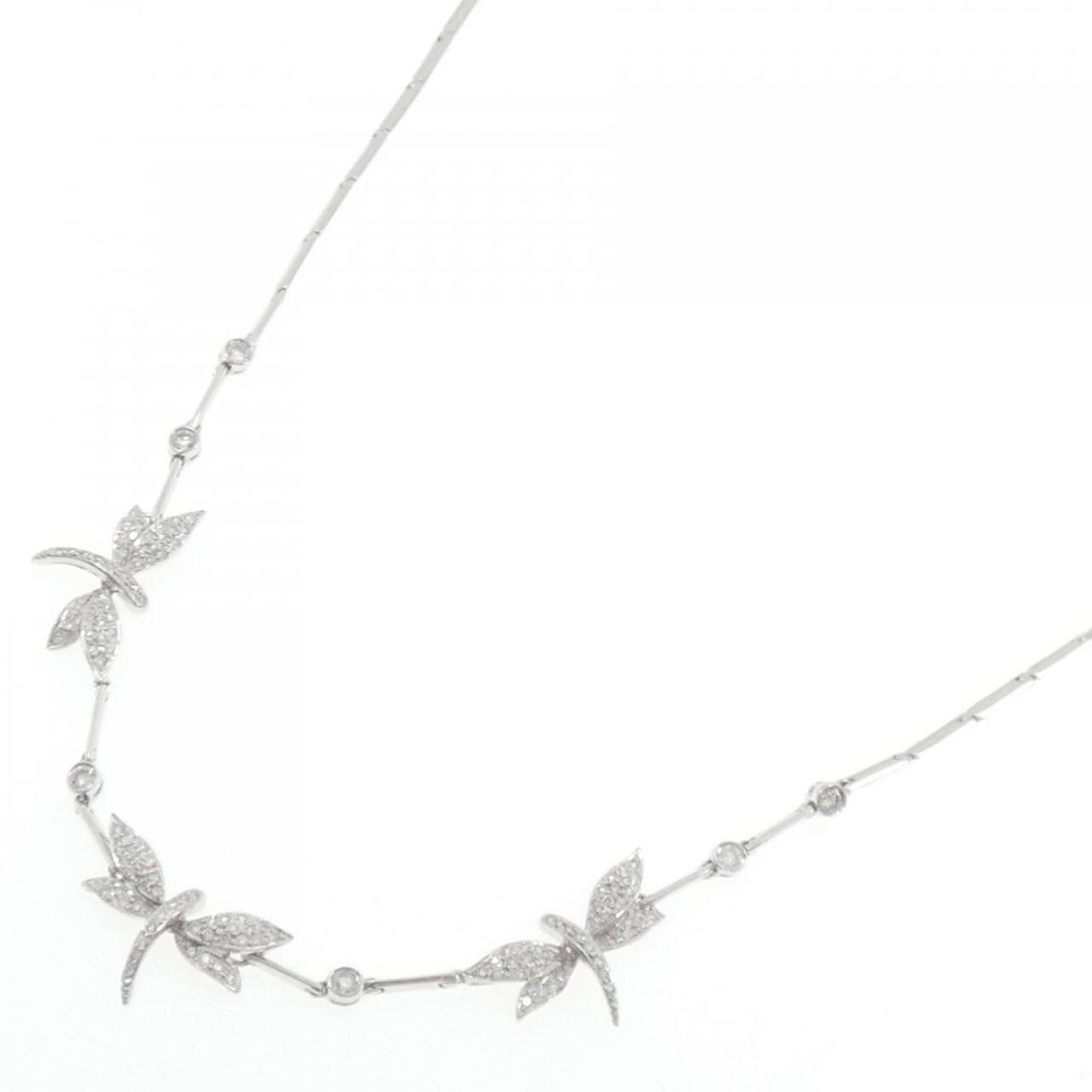 750WG ダイヤモンド ネックレス 1.01CT