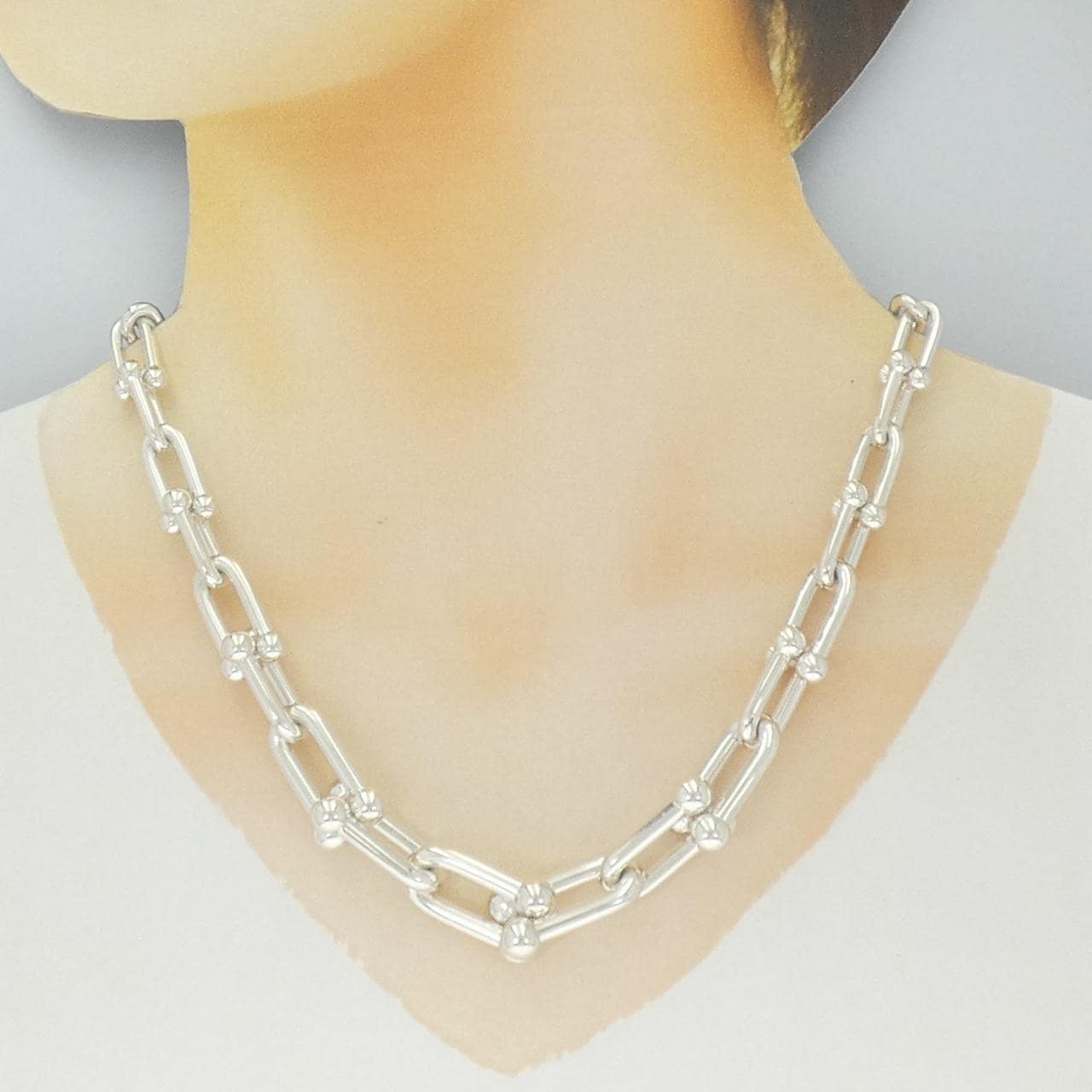 ティファニー ハードウェア グラジュエイテッド リンク ネックレス