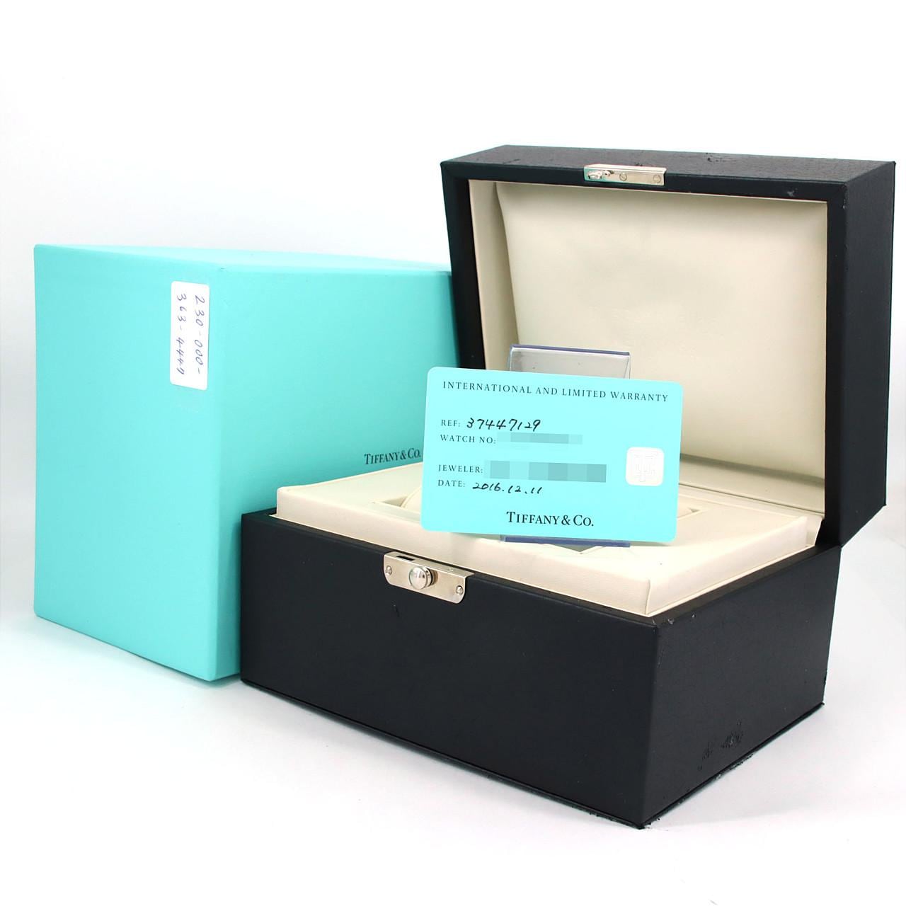 ティファニー イーストウエストブラックセンス 3744129 SS クォーツ