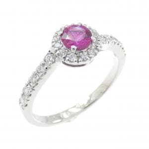 PT900 ルビー リング 0.33CT