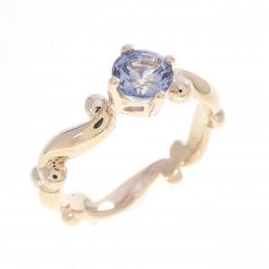 K10PG 合成サファイヤ リング 0.69CT