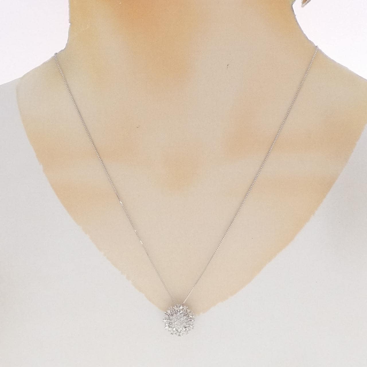 ジーエスティービー ダイヤモンド ネックレス 0.45CT