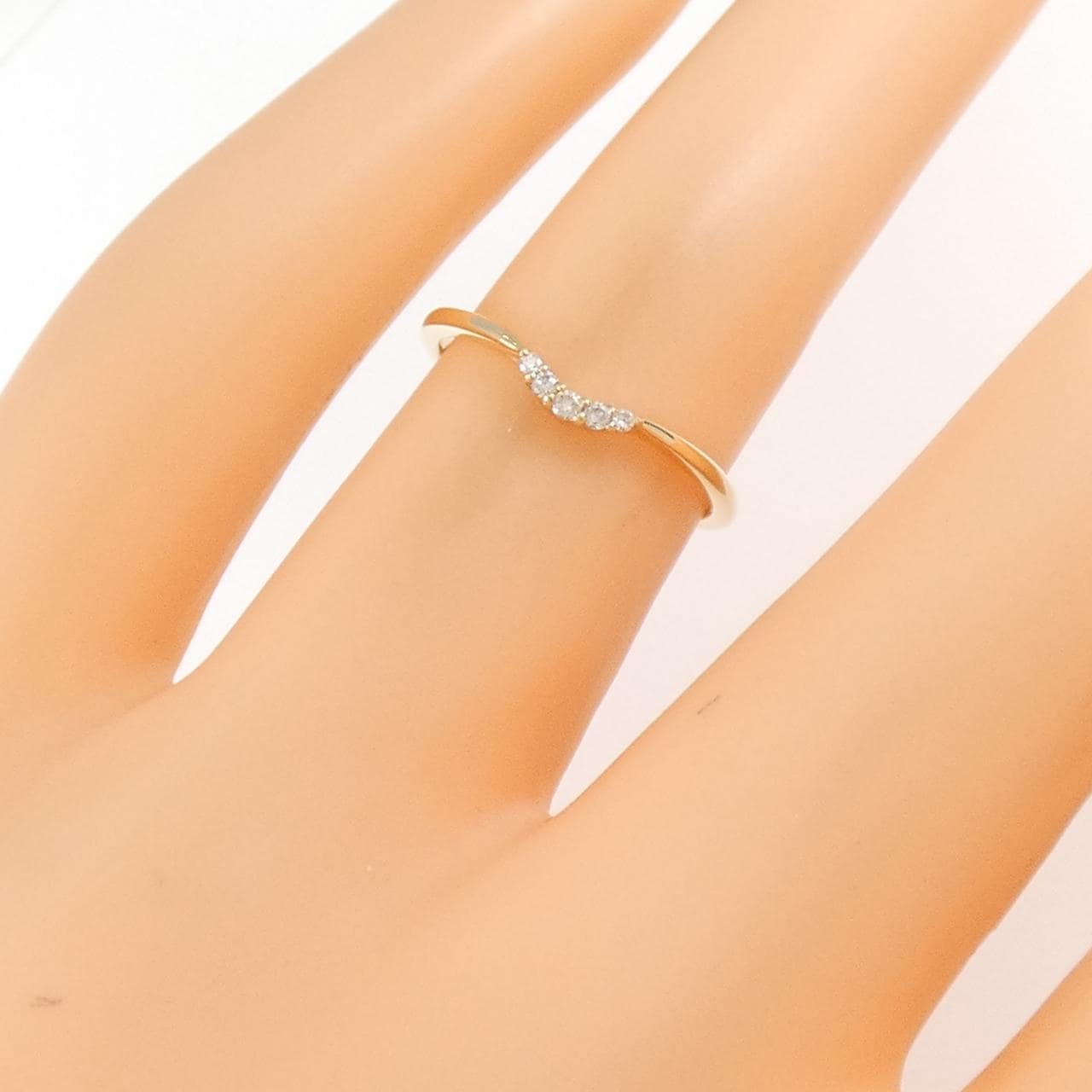 K10YG ダイヤモンド リング 0.03CT