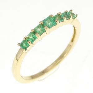 K18YG emerald ring 0.30CT