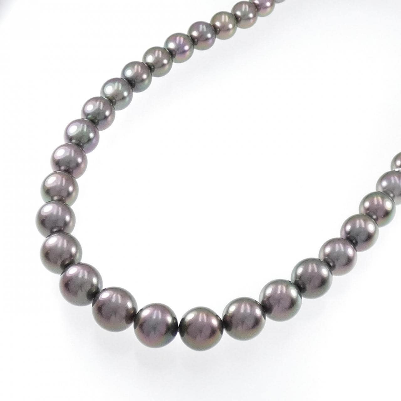 MIKIMOTO Black Pearl Necklace 8.5-11mm