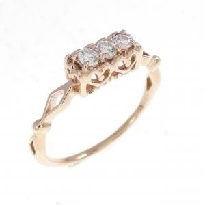 K10PG ダイヤモンド リング 0.10CT