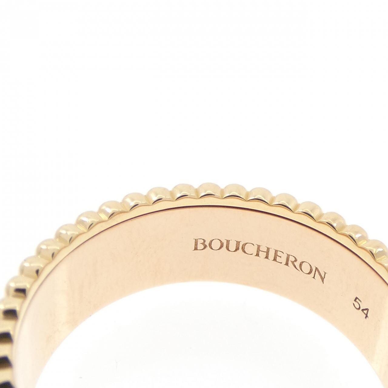 ブシュロン キャトル ホワイト スモール リング