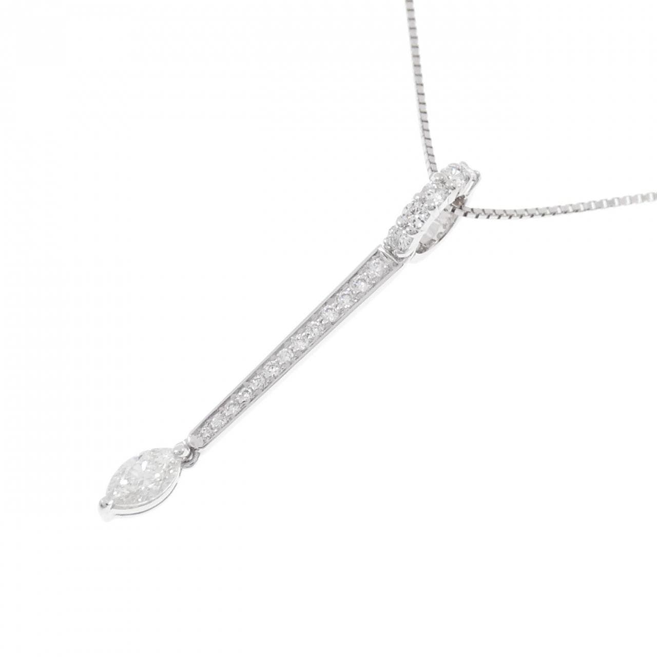 K18WG Diamond necklace