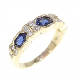 K18YG サファイヤ リング 1.42CT