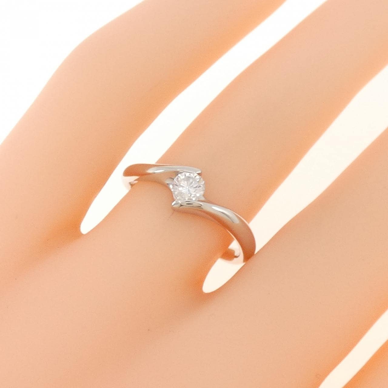 PT950 ダイヤモンド リング 0.20CT
