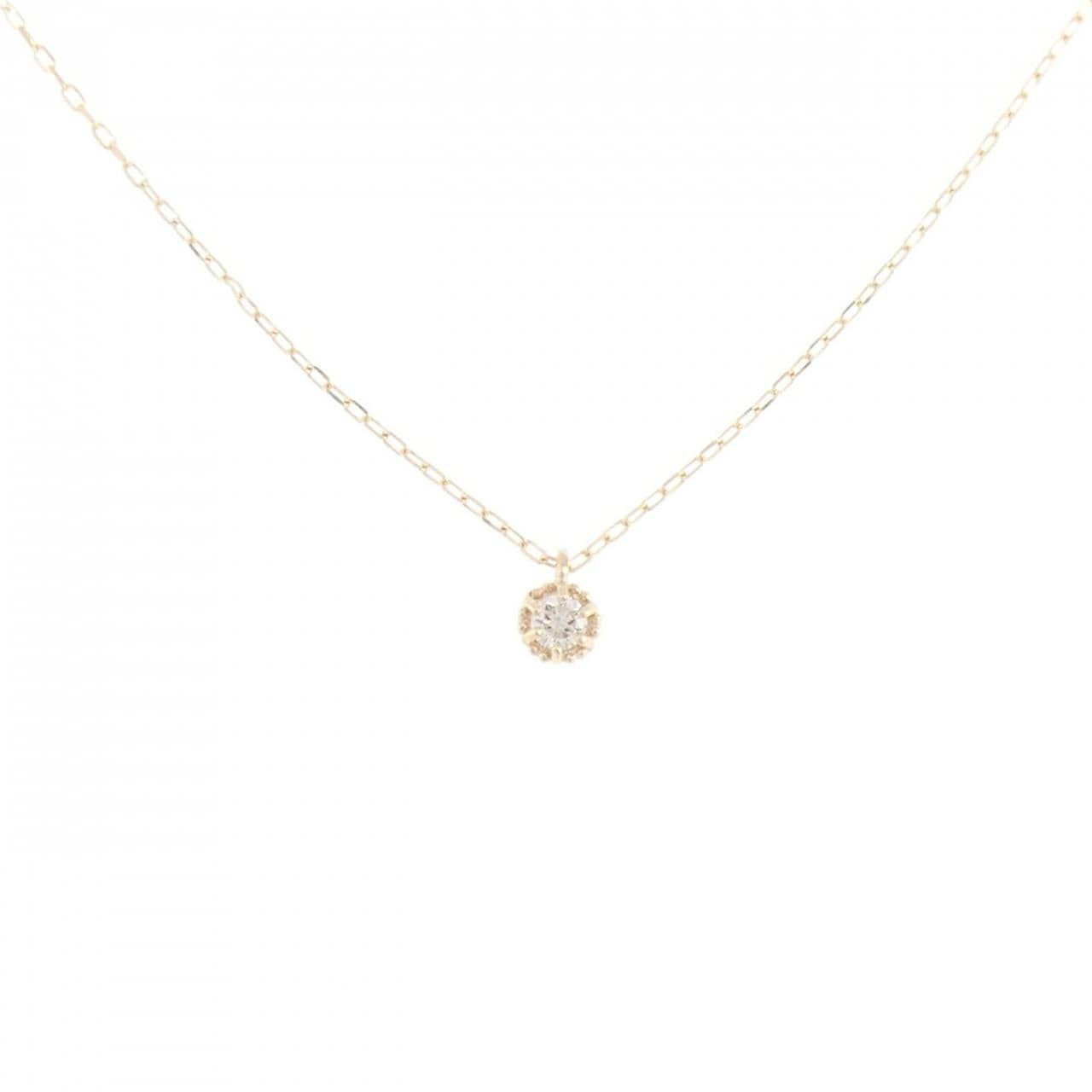 K10YG ダイヤモンド ネックレス 0.04CT