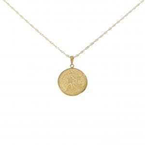 K24YG(枠) コイン ネックレス