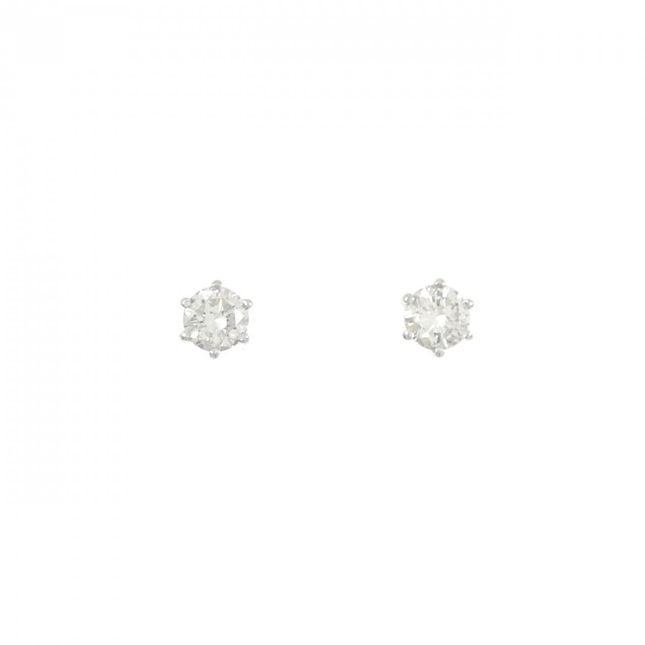 PT900单钻钻石耳环 0.70CT