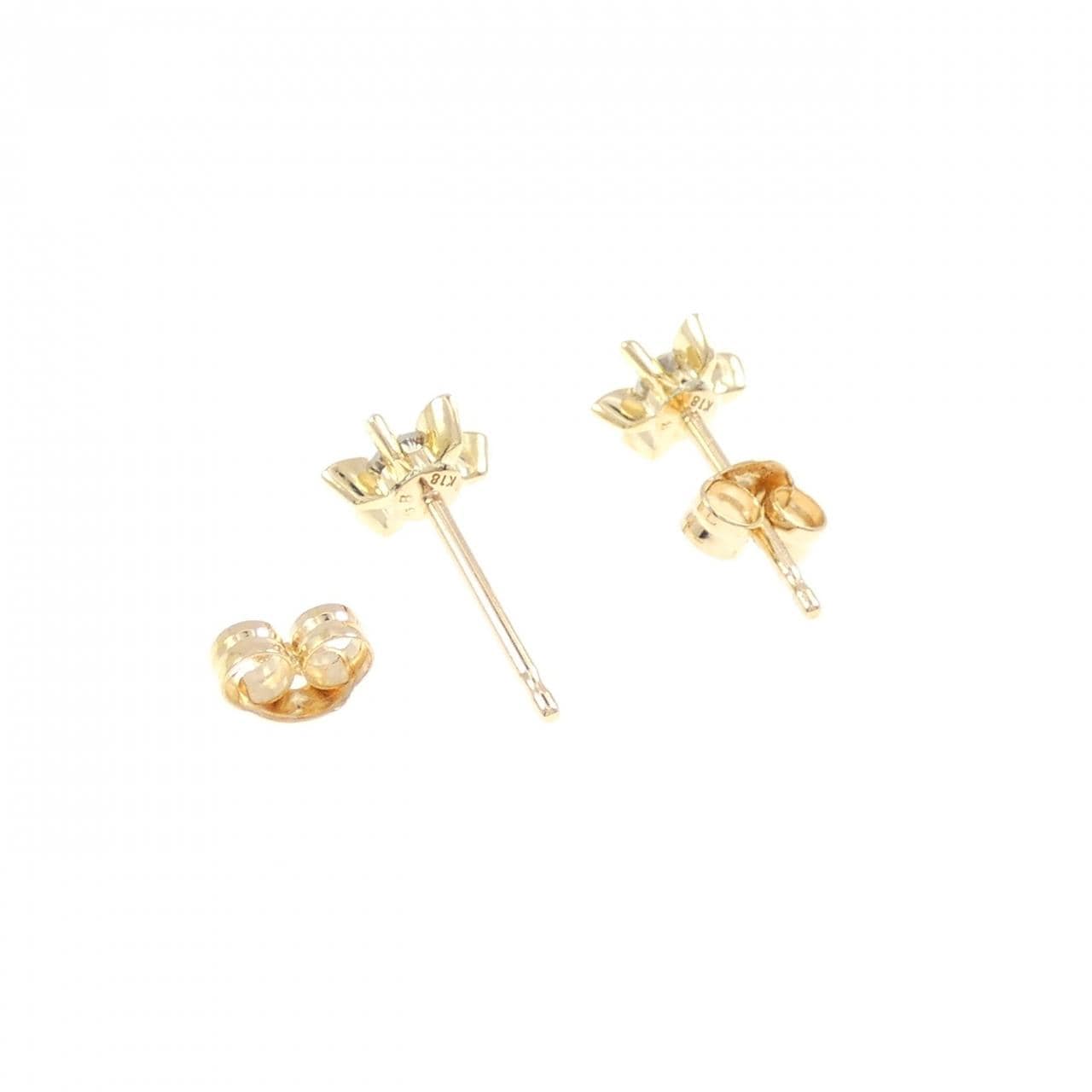 K18YG ダイヤモンド ピアス 0.16CT