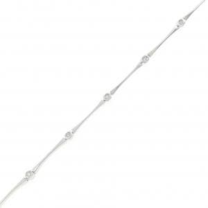 K18WG ダイヤモンド ブレスレット 0.05CT