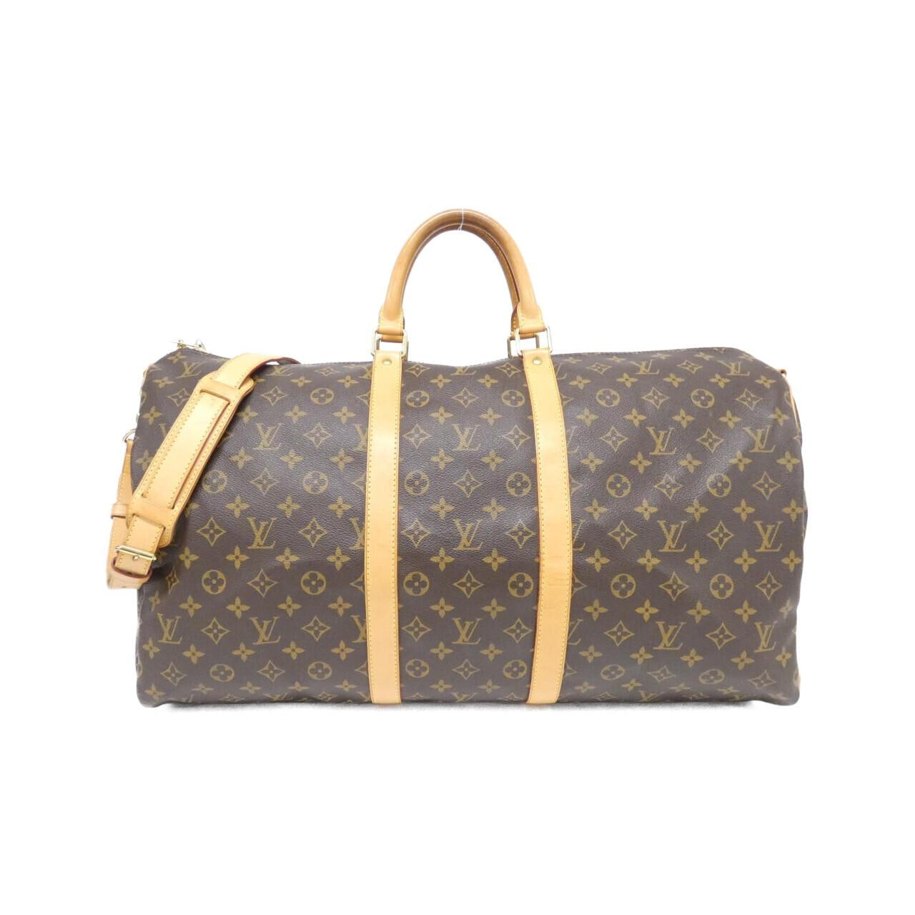 LOUIS VUITTON Monogram Keepall Bandouliere 55 公分 M41414 波士頓包