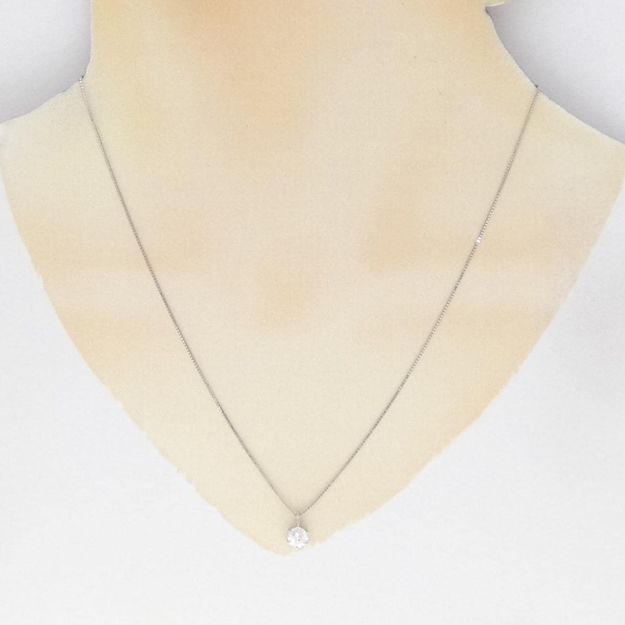 PT/PT850 ダイヤモンド ネックレス 0.531CT F VS2 VG