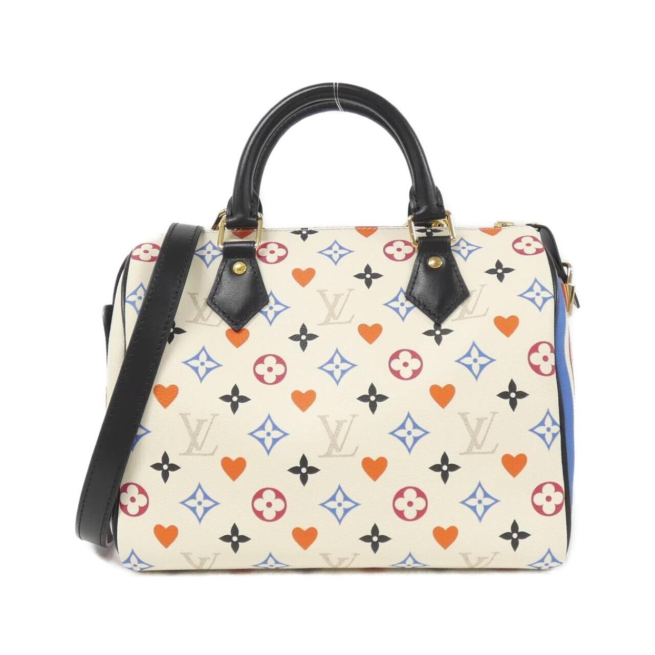 LOUIS VUITTON Game On Monogram Speedy Bandouliere 25厘米 M57466 波士顿包