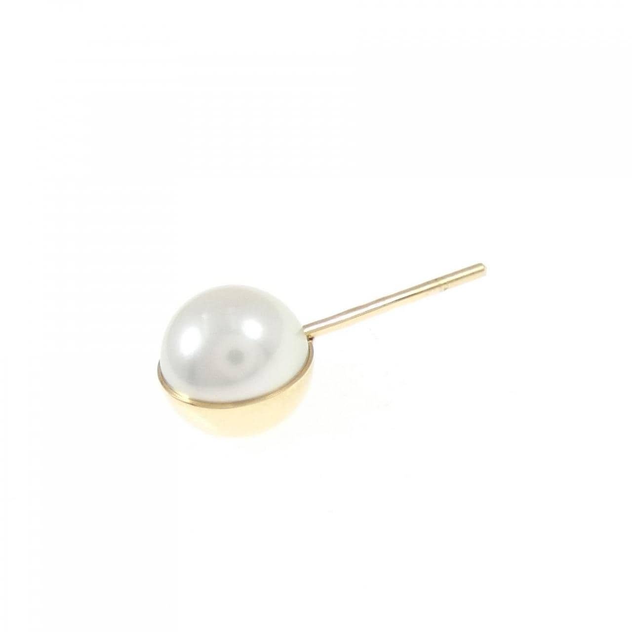 シハラ ハーフパール 90° ピアス 7mm 片耳