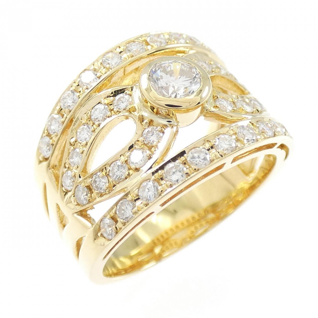 K18YG ダイヤモンド リング 0.31CT