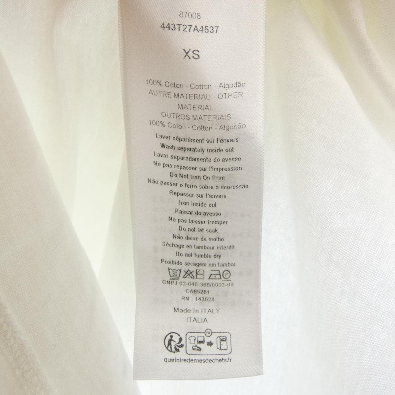 クリスチャンディオール CHRISTIAN DIOR 443T27A4537 Tシャツ