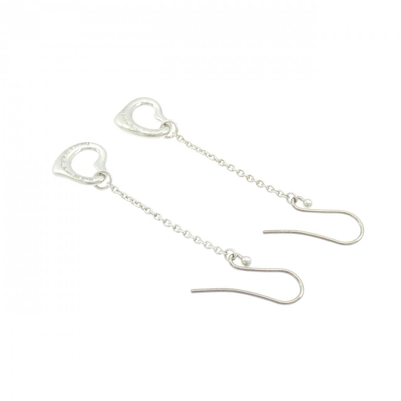 ティファニー オープンハート ドロップ ピアス