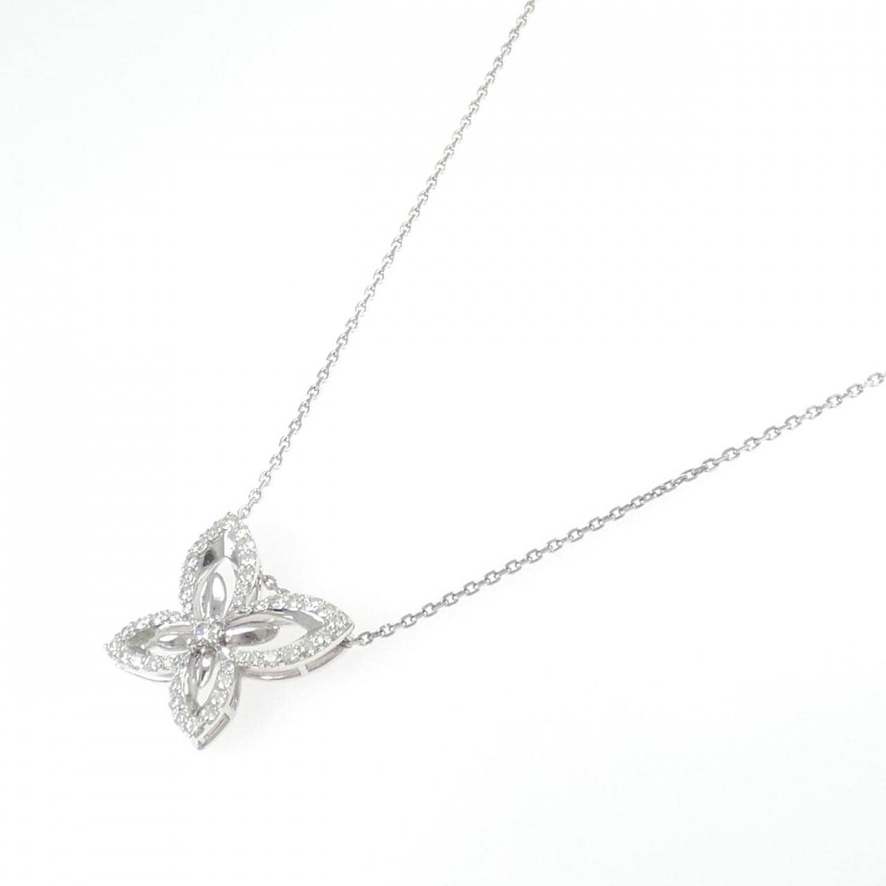 K18WG ダイヤモンド ネックレス 0.81CT