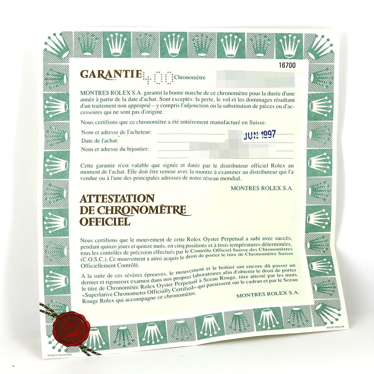 ロレックス GMTマスター 16700 SS 自動巻 T番