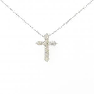 PT900/PT850 クロス ダイヤモンド ネックレス 0.5CT