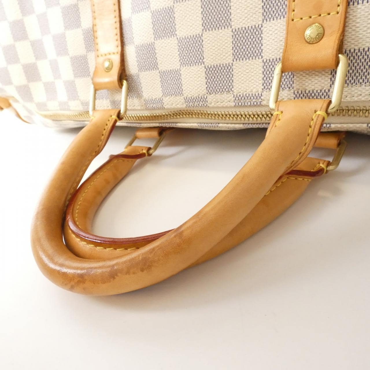 LOUIS VUITTON Damier Azur Keepall Bandouliere 55 厘米 N41429 波士顿包