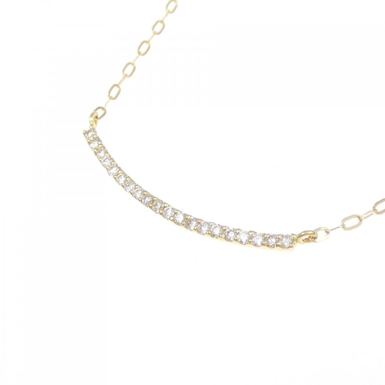 [BRAND NEW] K18YG Diamond necklace 0.10CT